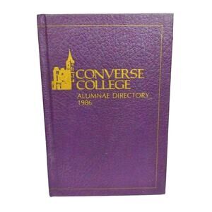 Converse College Alumnae Directory 1986 Spartanburg South Carolina Hardcover